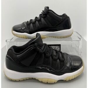 Nike Boys Air Jordan 11 528896-001 Black Basketball Shoes Sneakers Size 4.5Y
